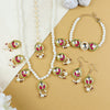 Meenakari Kundan Stone Jewellery Set