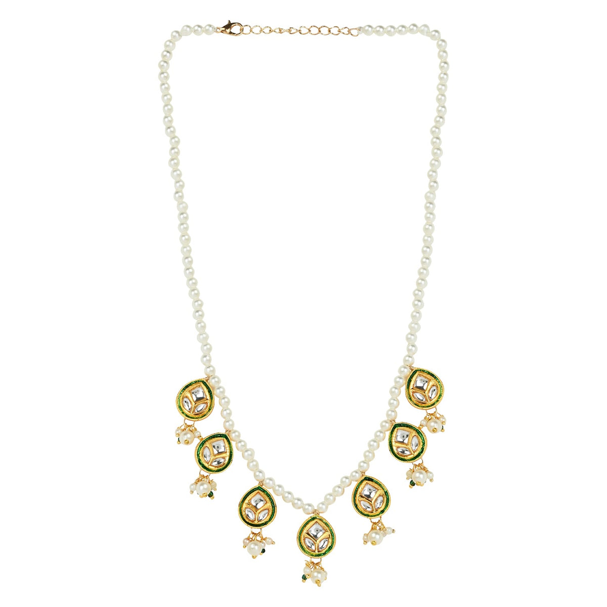 Meenakari Kundan Stone Jewellery Set