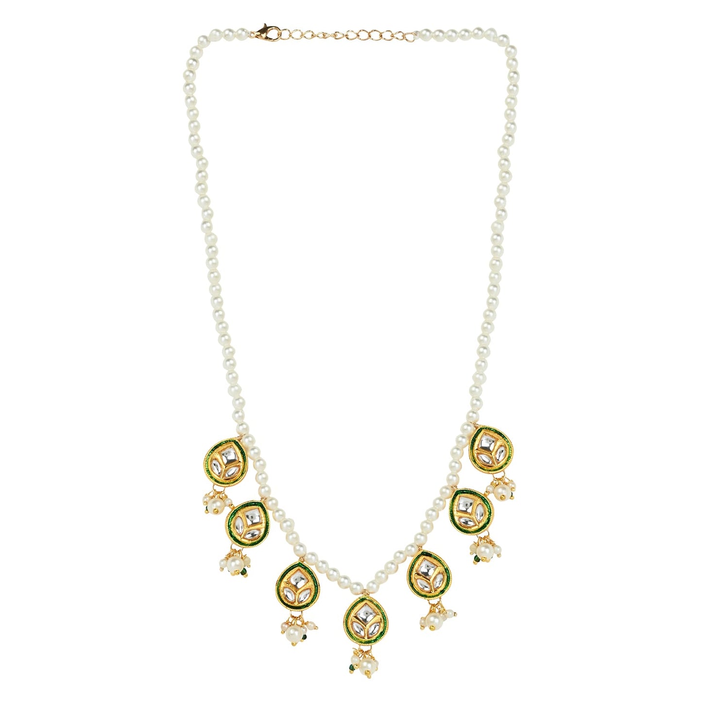 Meenakari Kundan Stone Jewellery Set