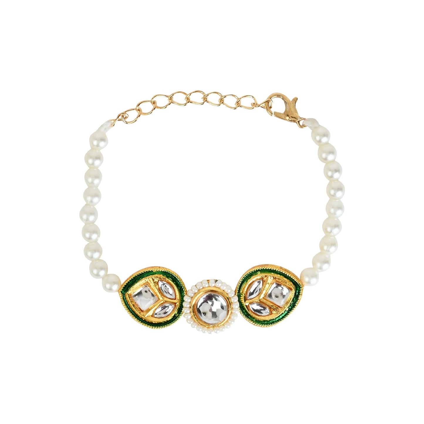 Meenakari Kundan Stone Jewellery Set