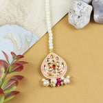 Kundan Studded Meenakari Stone Maang Tikka