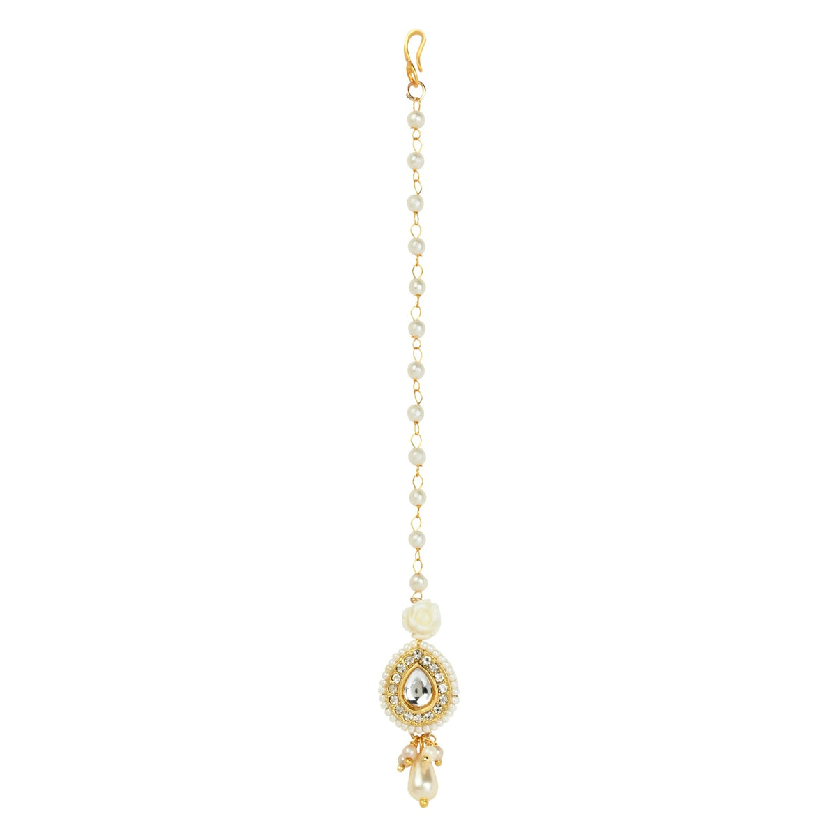 Kundan Stone Diamond Maang Tikka