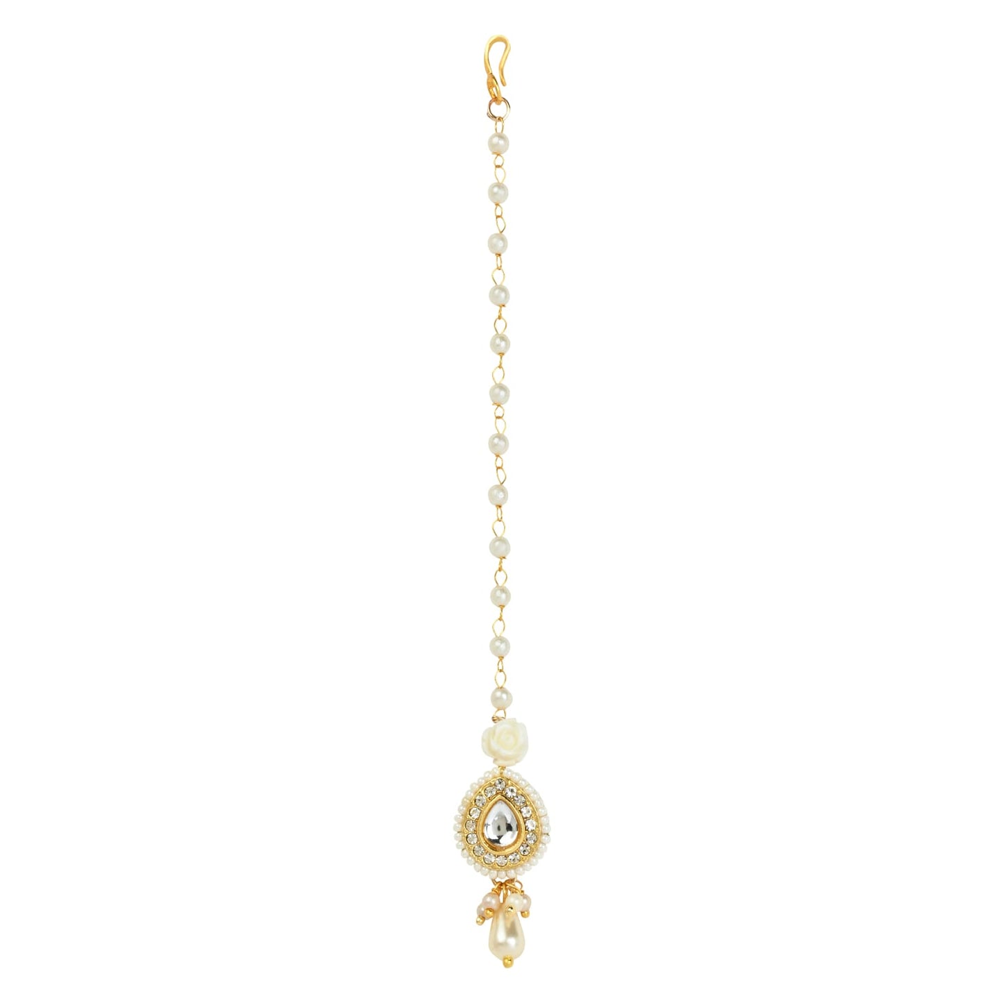 Kundan Stone Diamond Maang Tikka