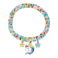 Load image into Gallery viewer, Unicorn Charm Beaded Bracelet
