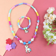 Load image into Gallery viewer, Unicorn Beaded Jewellery Set
