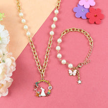 Load image into Gallery viewer, Rabbit Butterfly Charm Jewellery Set
