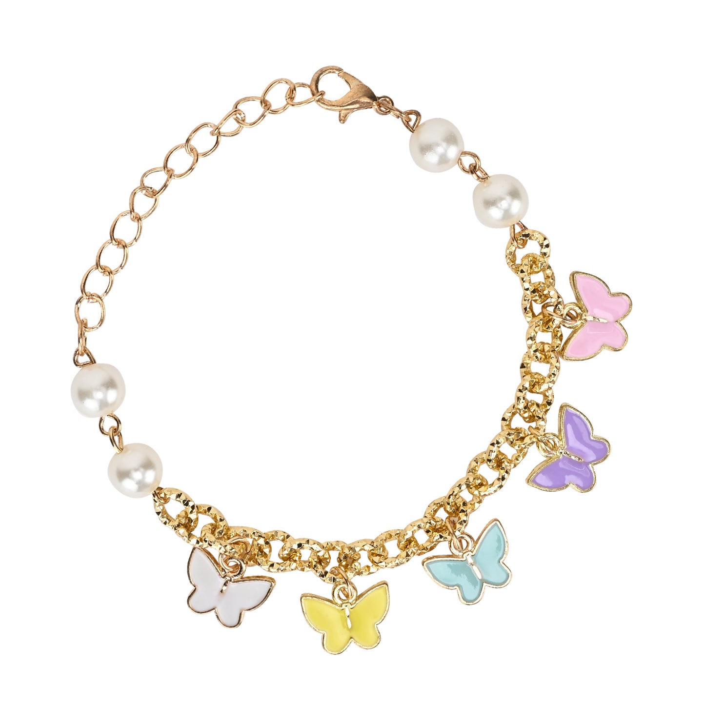 Butterfly Charms Bracelet Rakhi for Girls
