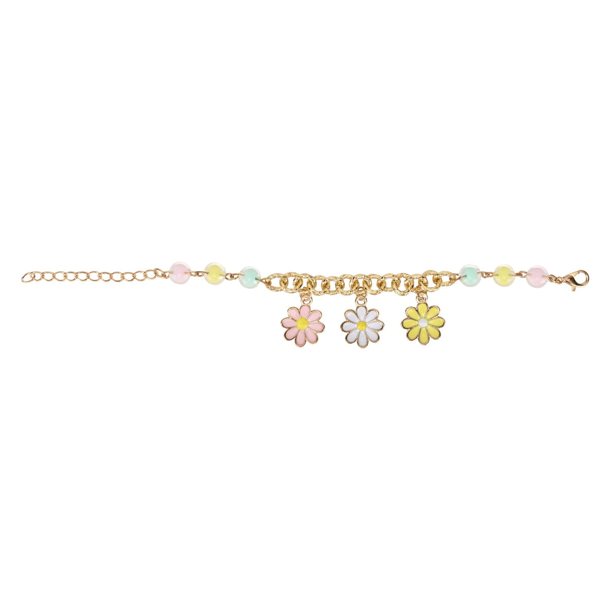 Floral Charms Chain Bracelet