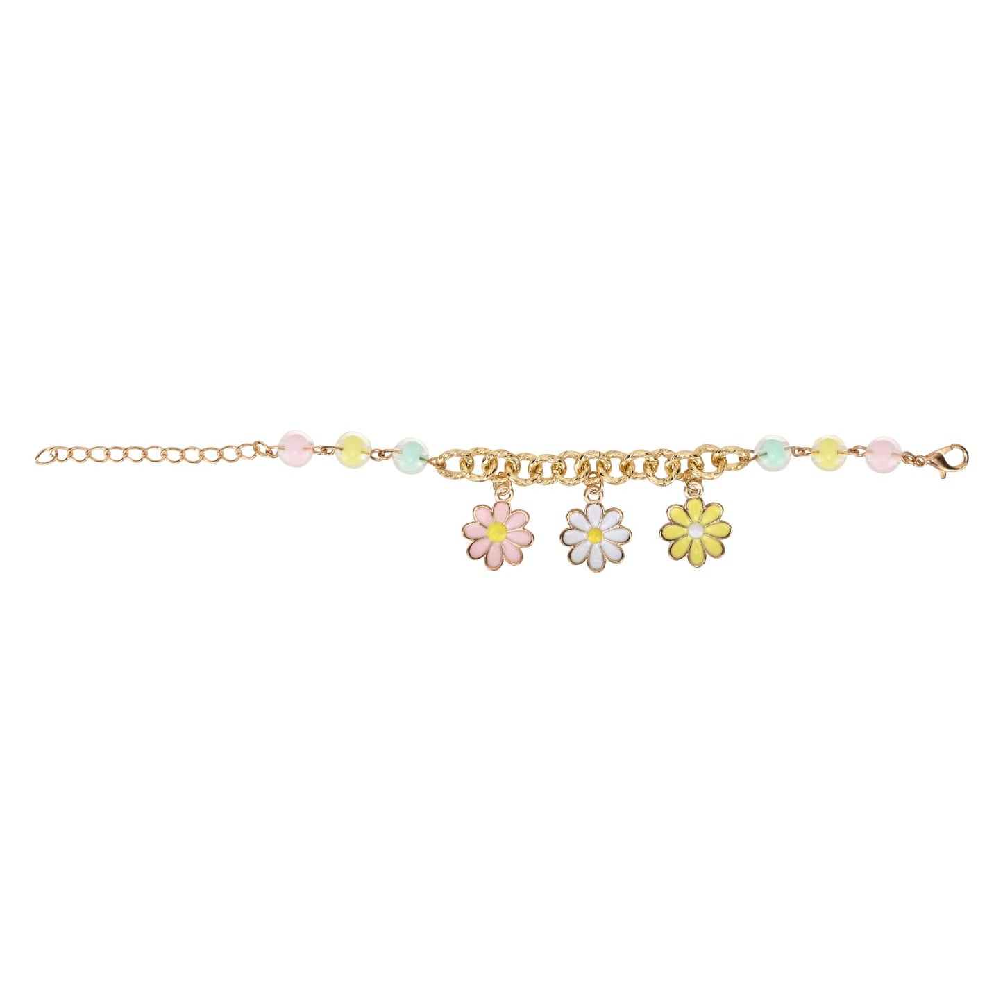 Floral Charms Chain Bracelet