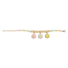 Load image into Gallery viewer, Floral Charms Chain Bracelet
