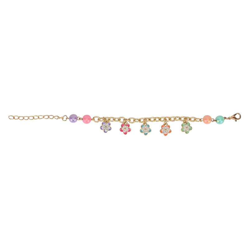Floral Charms Chain Bracelet