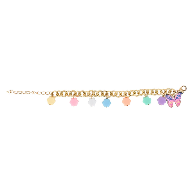 Butterfly Florals Chain Bracelet