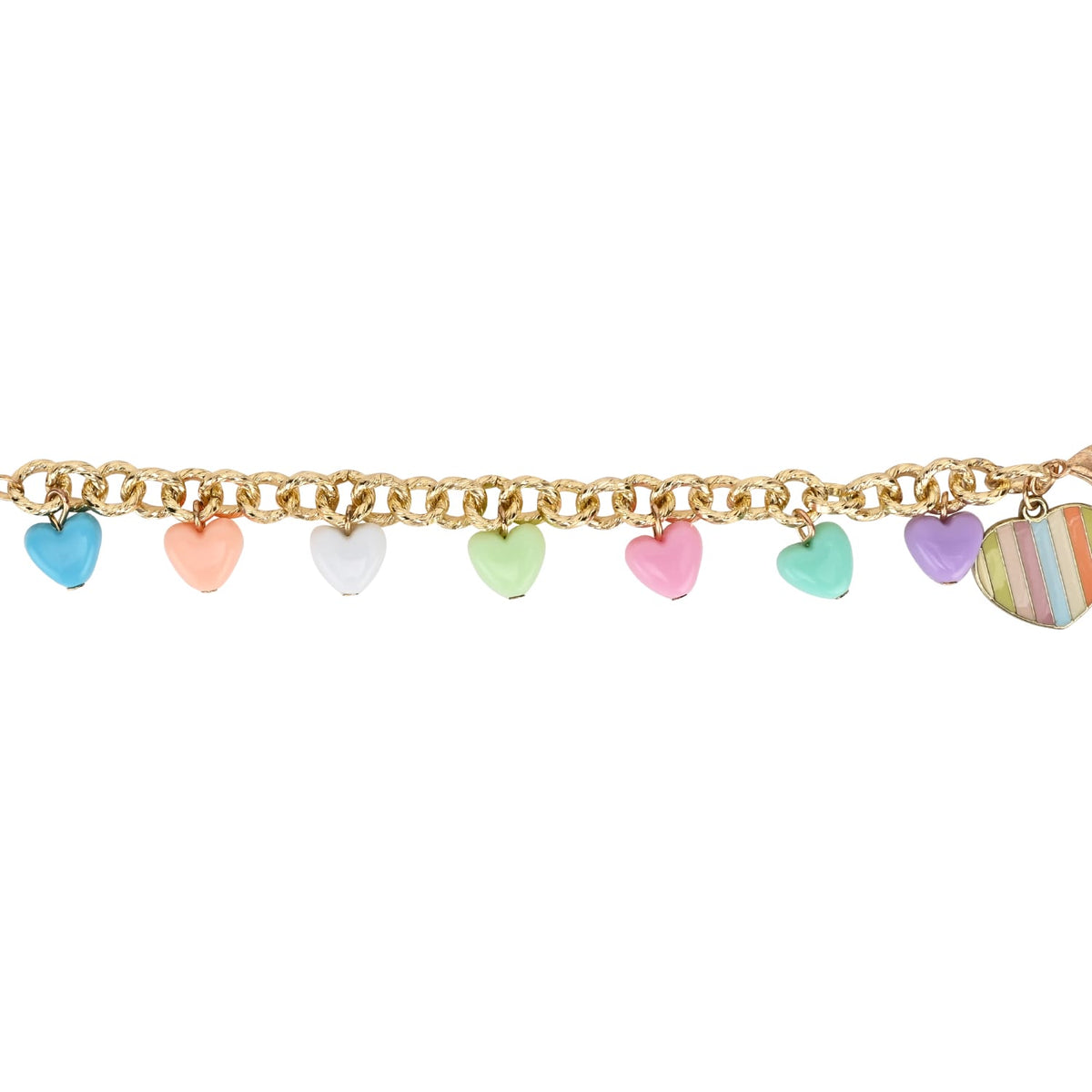 Hearts Charm Chain Bracelet