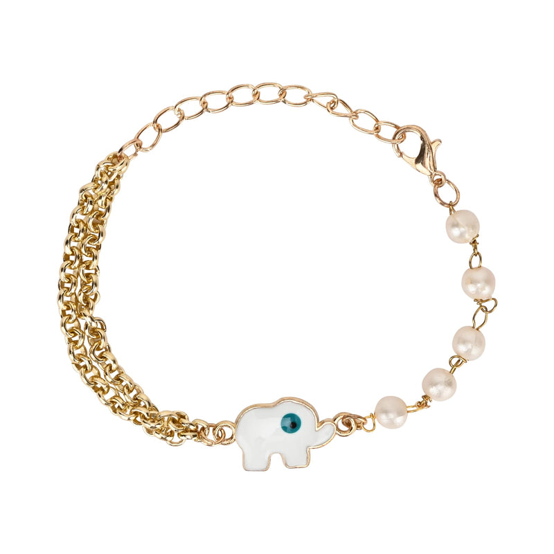Evil Eye Elephant Chain Bracelet
