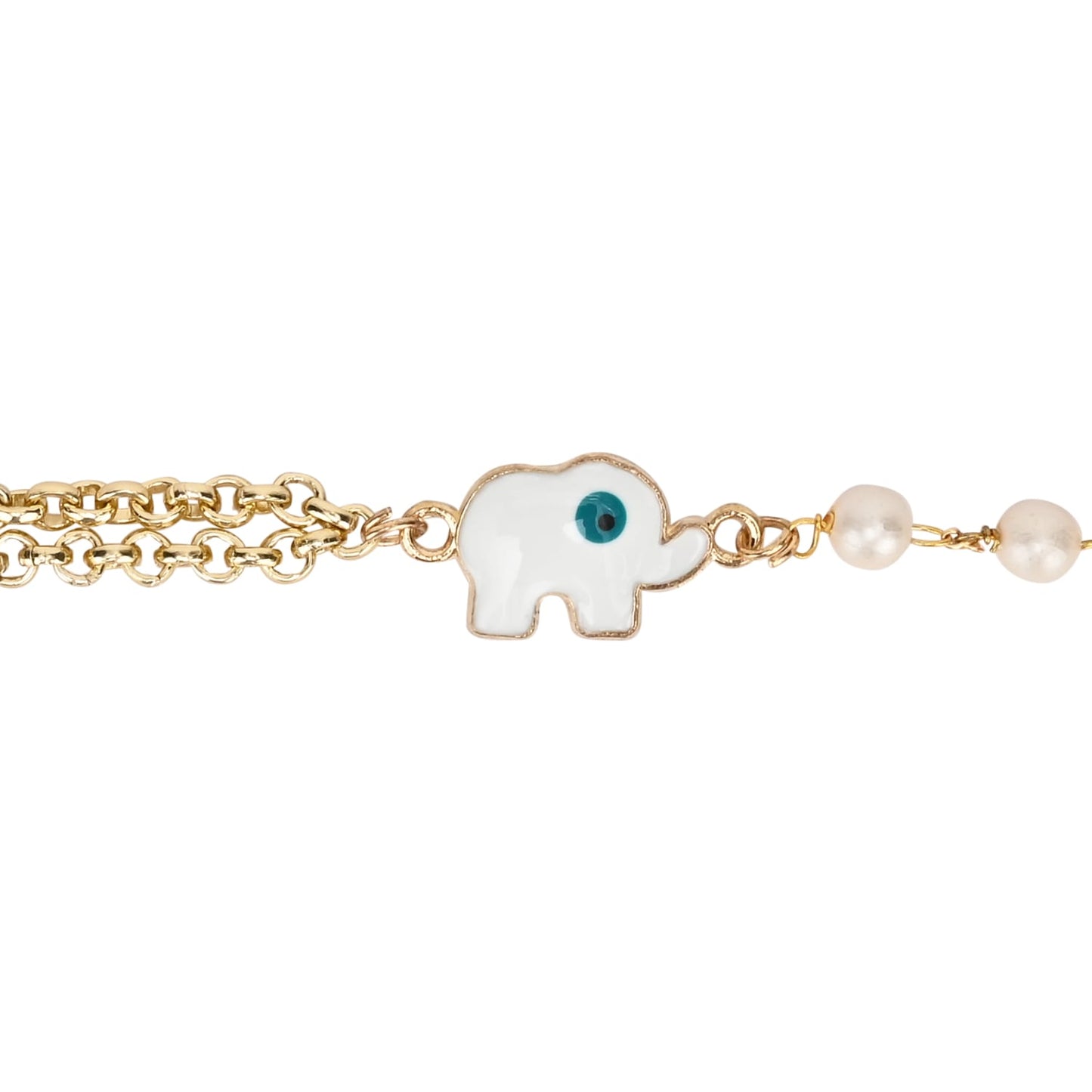 Evil Eye Elephant Chain Bracelet