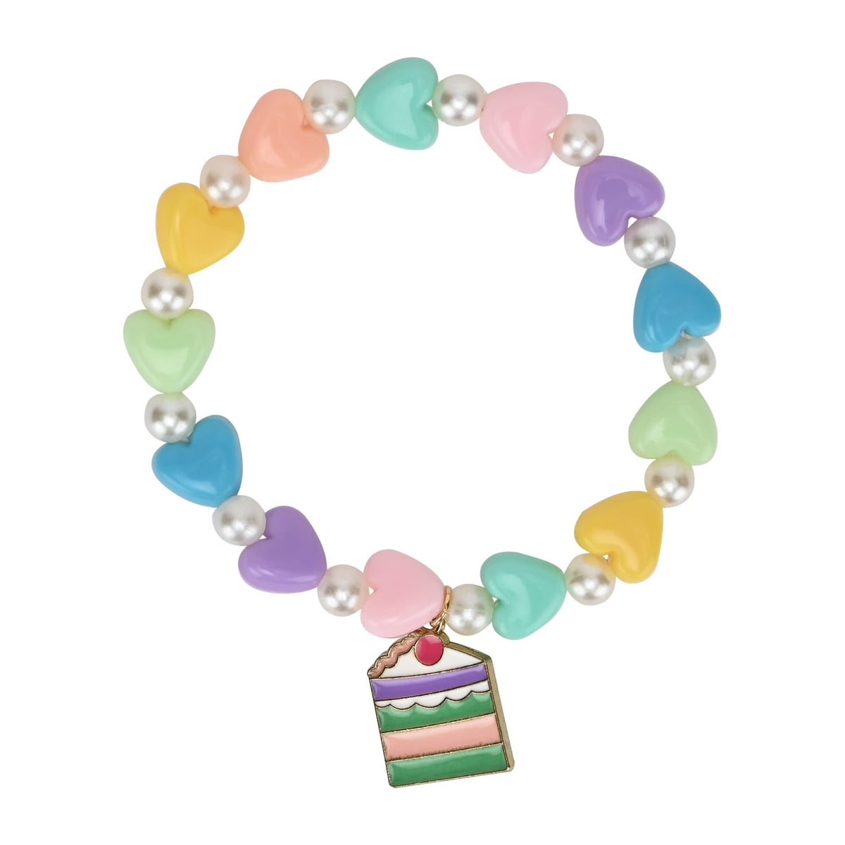 Cake Beaded Charm Bracelets - Set of 2