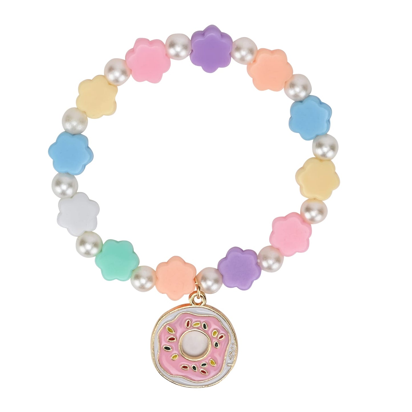 Cake Beaded Charm Bracelets - Set of 2