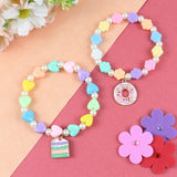 Cake Beaded Charm Bracelets - Set of 2