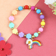 Load image into Gallery viewer, Rainbow Charm Beaded Bracelet
