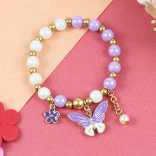 Load image into Gallery viewer, Butterfly Charm Beaded Bracelet
