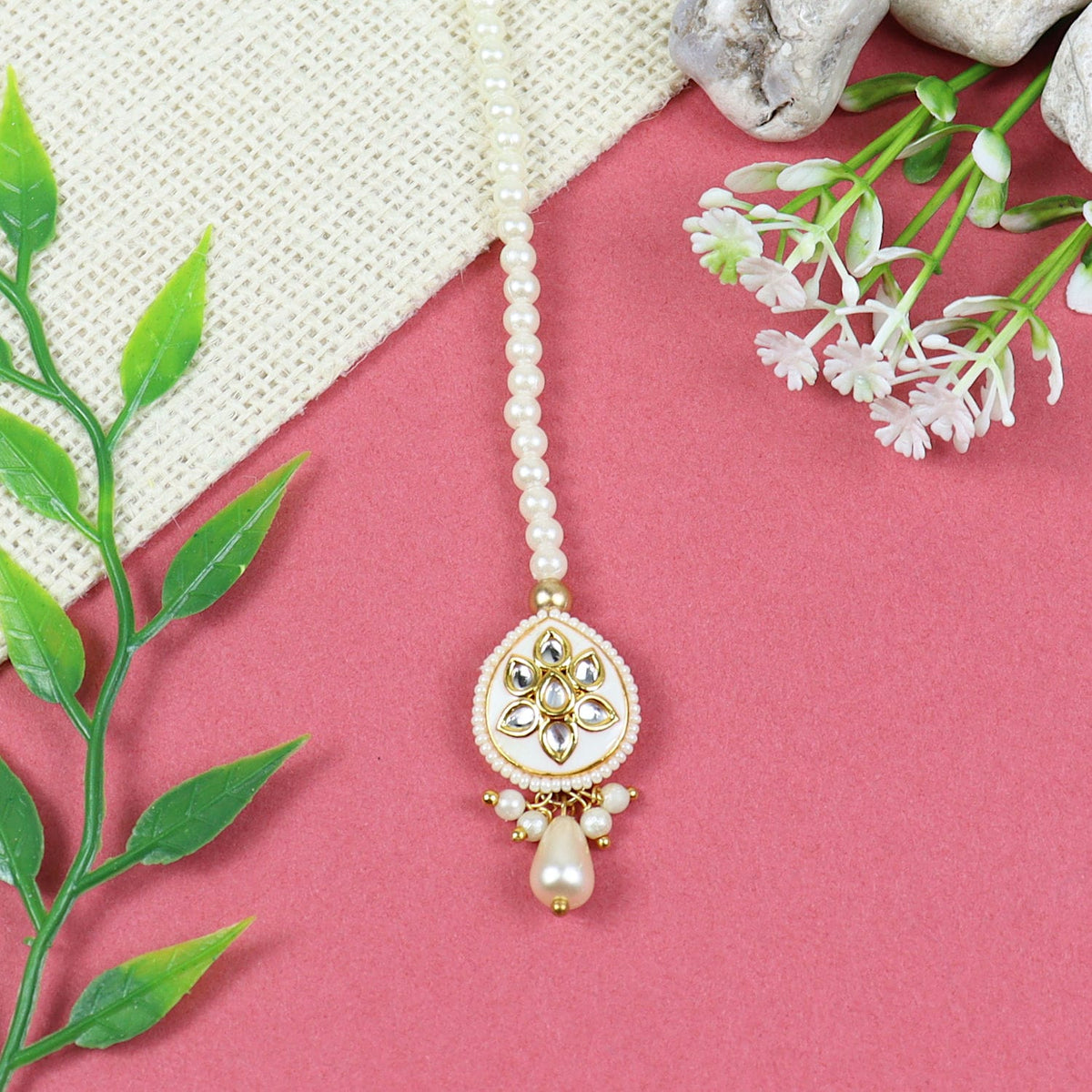jewellery girls women ladies necklace bracelet maang tikka earring gift accessories cute stylish fancy fashion children combo set ethnic festive wedding puja pooja