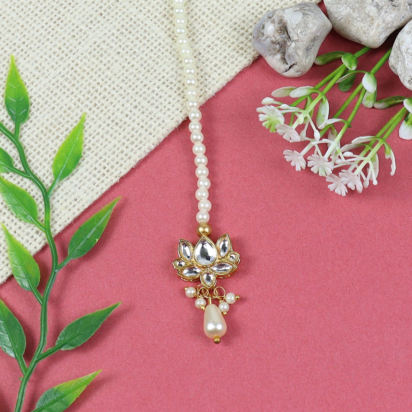 jewellery girls women ladies necklace bracelet maang tikka earring gift accessories cute stylish fancy fashion children combo set ethnic festive wedding puja pooja