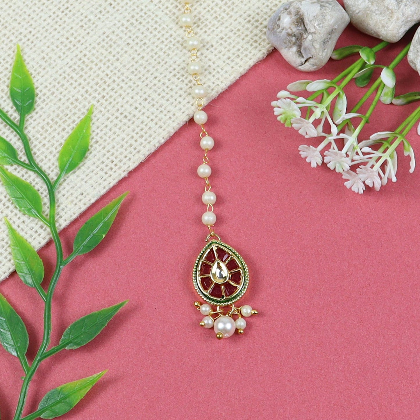 jewellery girls women ladies necklace bracelet maang tikka earring gift accessories cute stylish fancy fashion children combo set ethnic festive wedding puja pooja