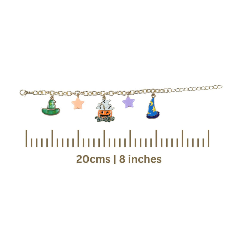 Halloween Wicked Pumpkin Charm Bracelet