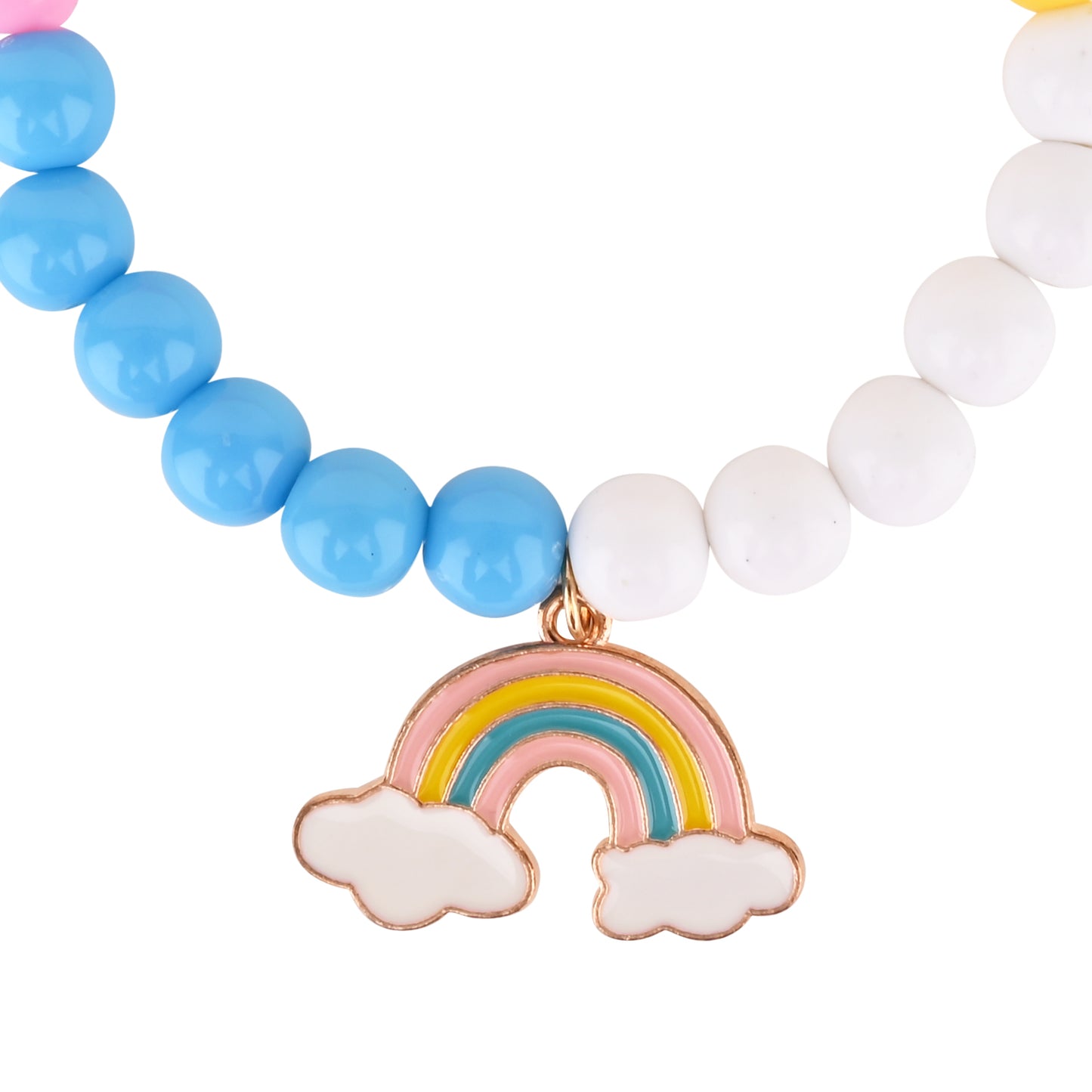 Unicorn Rainbow Charms Set of 2 Beaded Bracelets