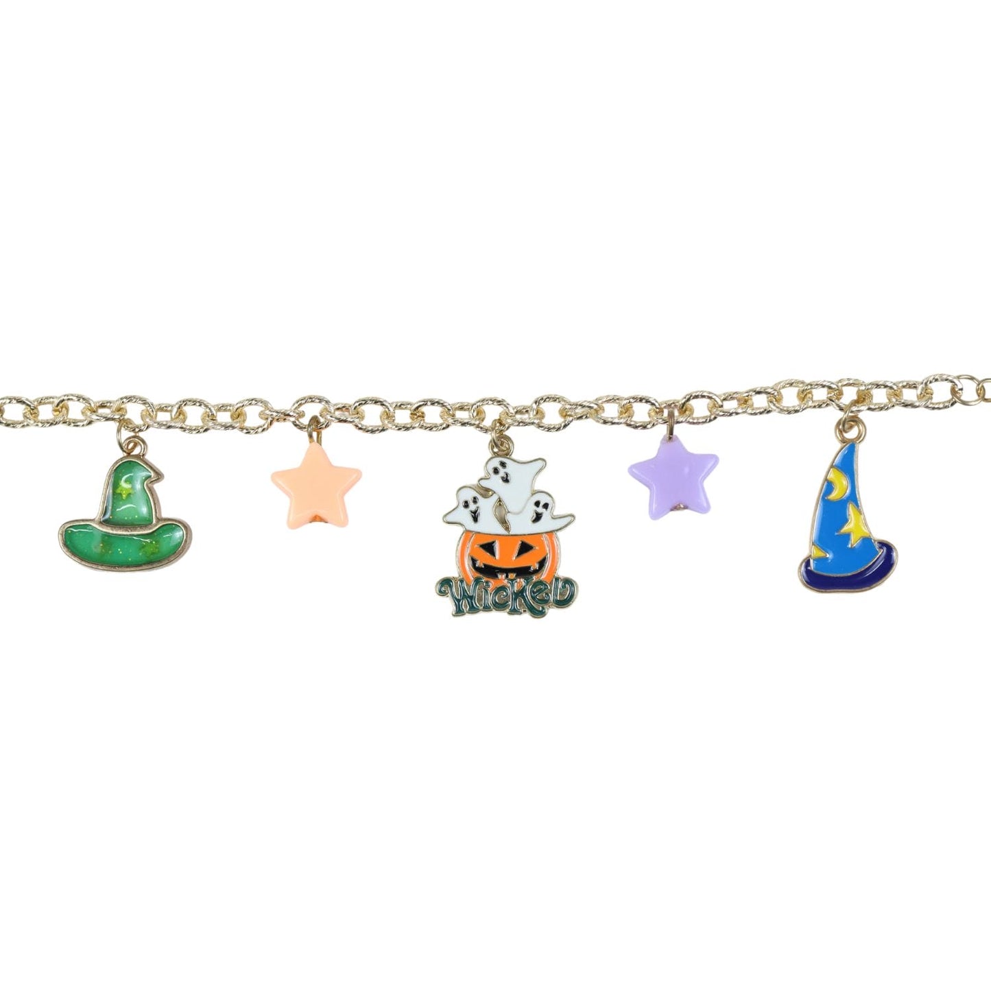 Halloween Wicked Pumpkin Charm Bracelet