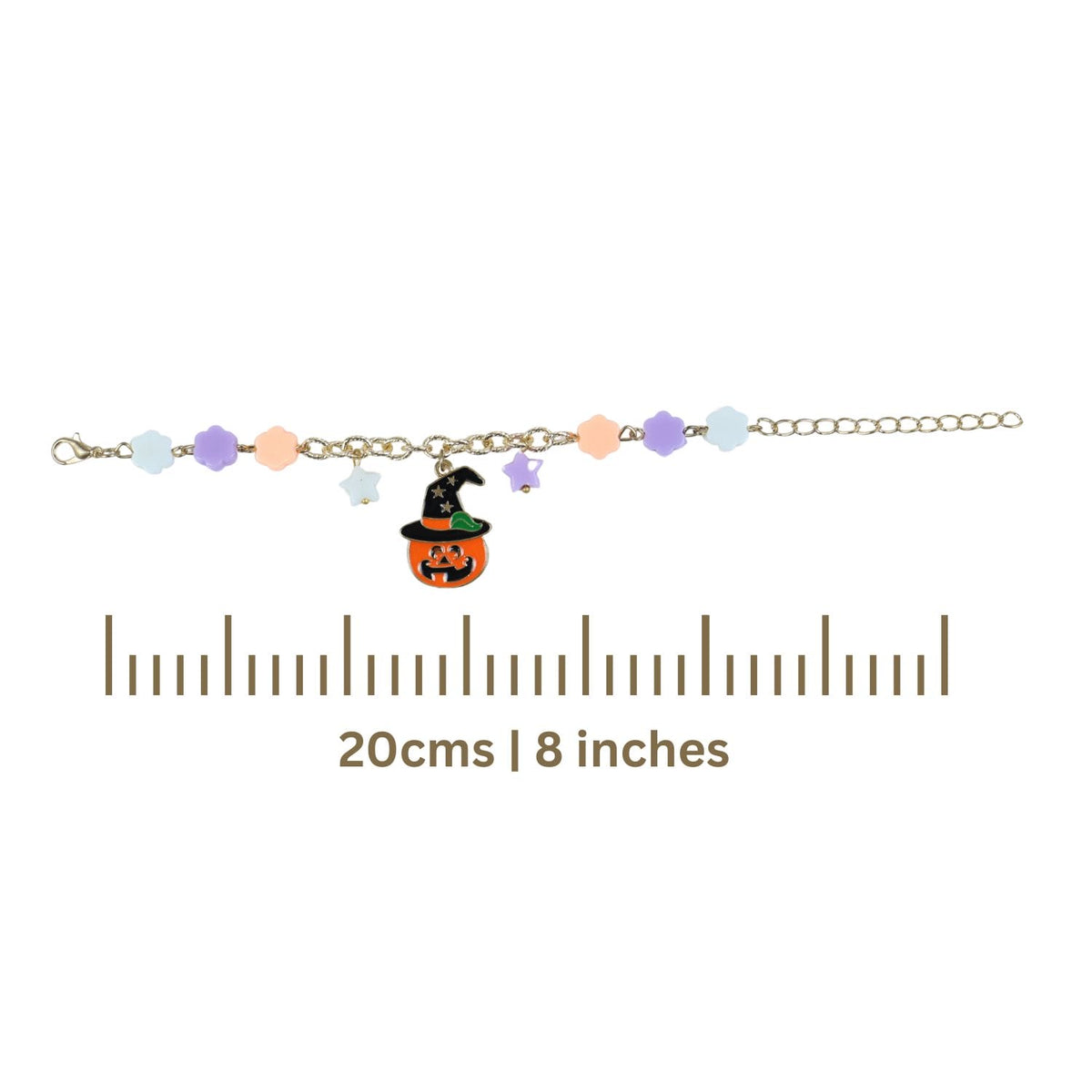 Halloween Pumpkin Charm Bracelet