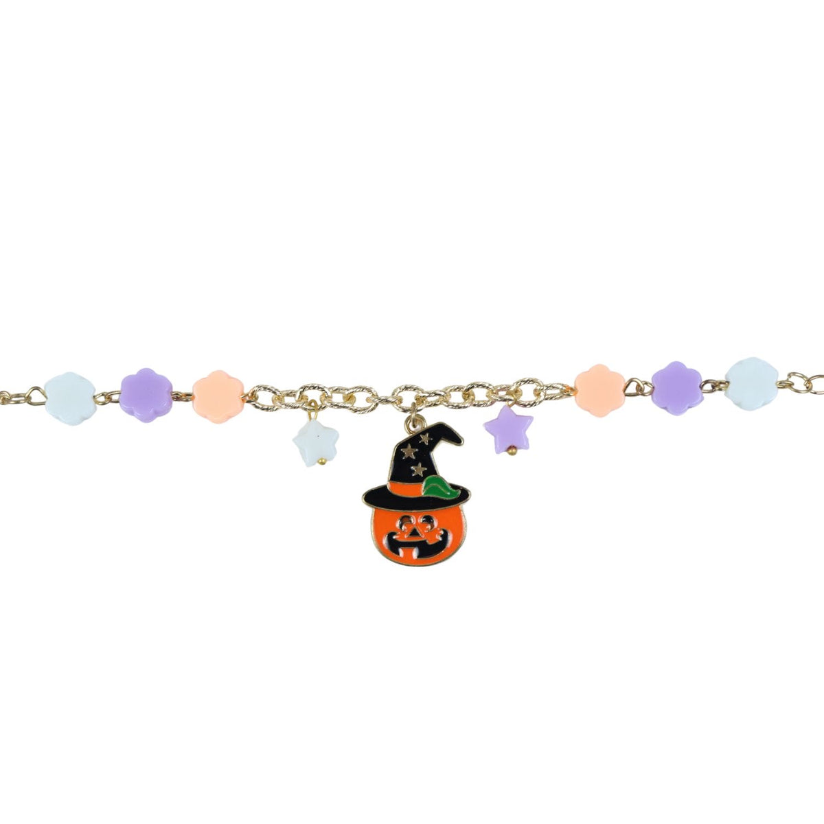 Halloween Pumpkin Charm Bracelet