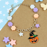 Halloween Pumpkin Charm Bracelet
