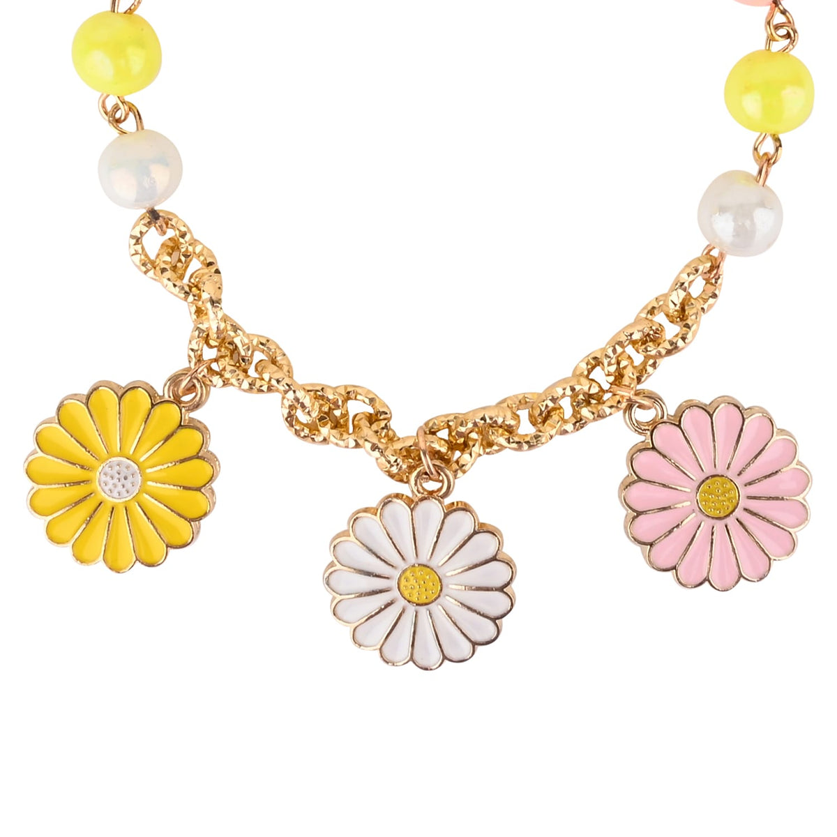 Floral Charms Chain Bracelet