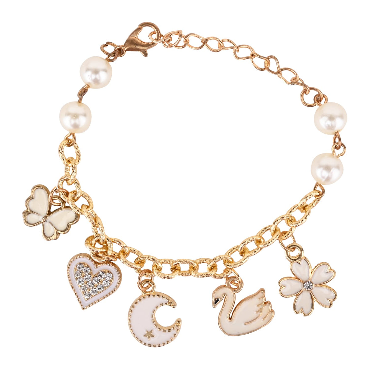 Multi Charm Chain Bracelet