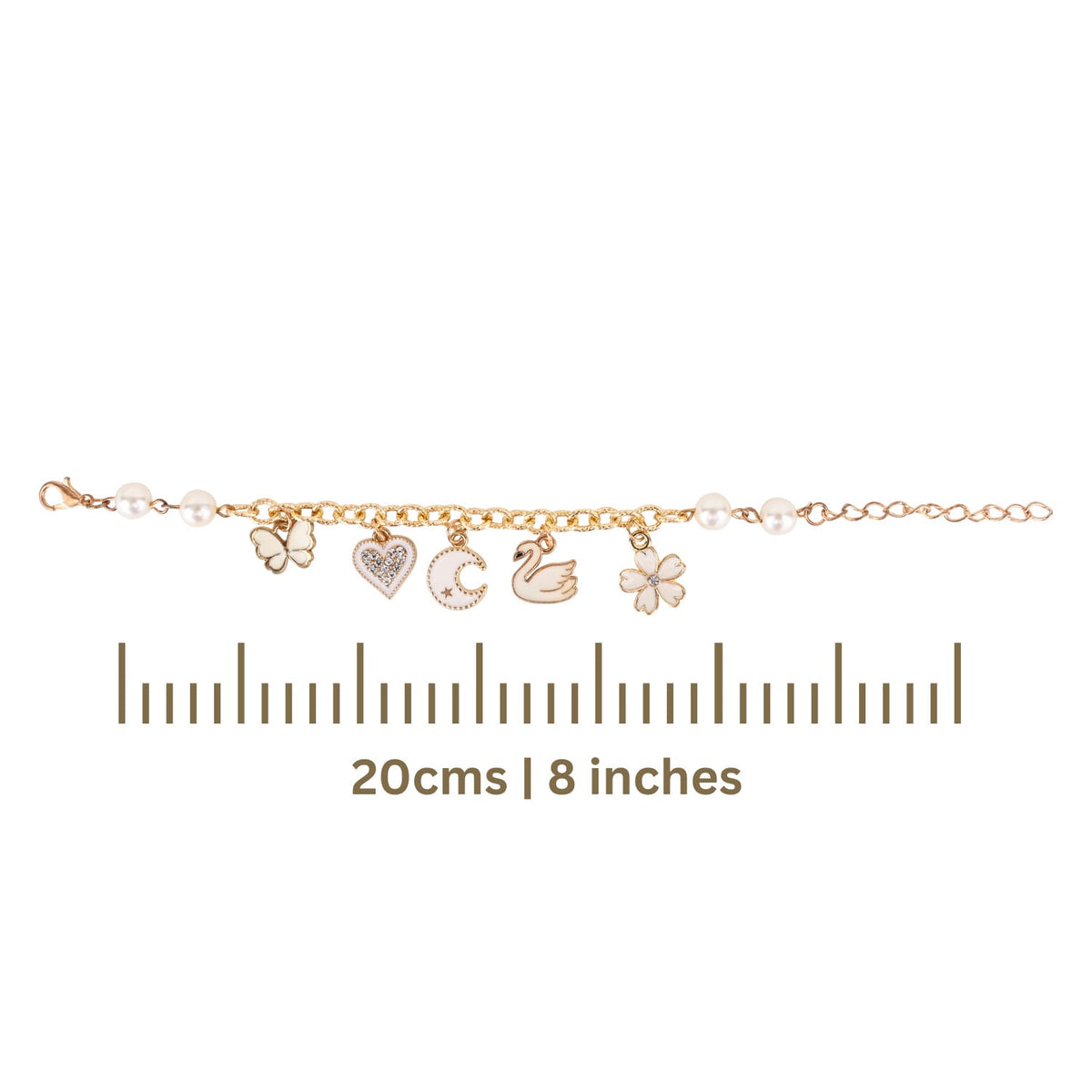 Multi Charm Chain Bracelet