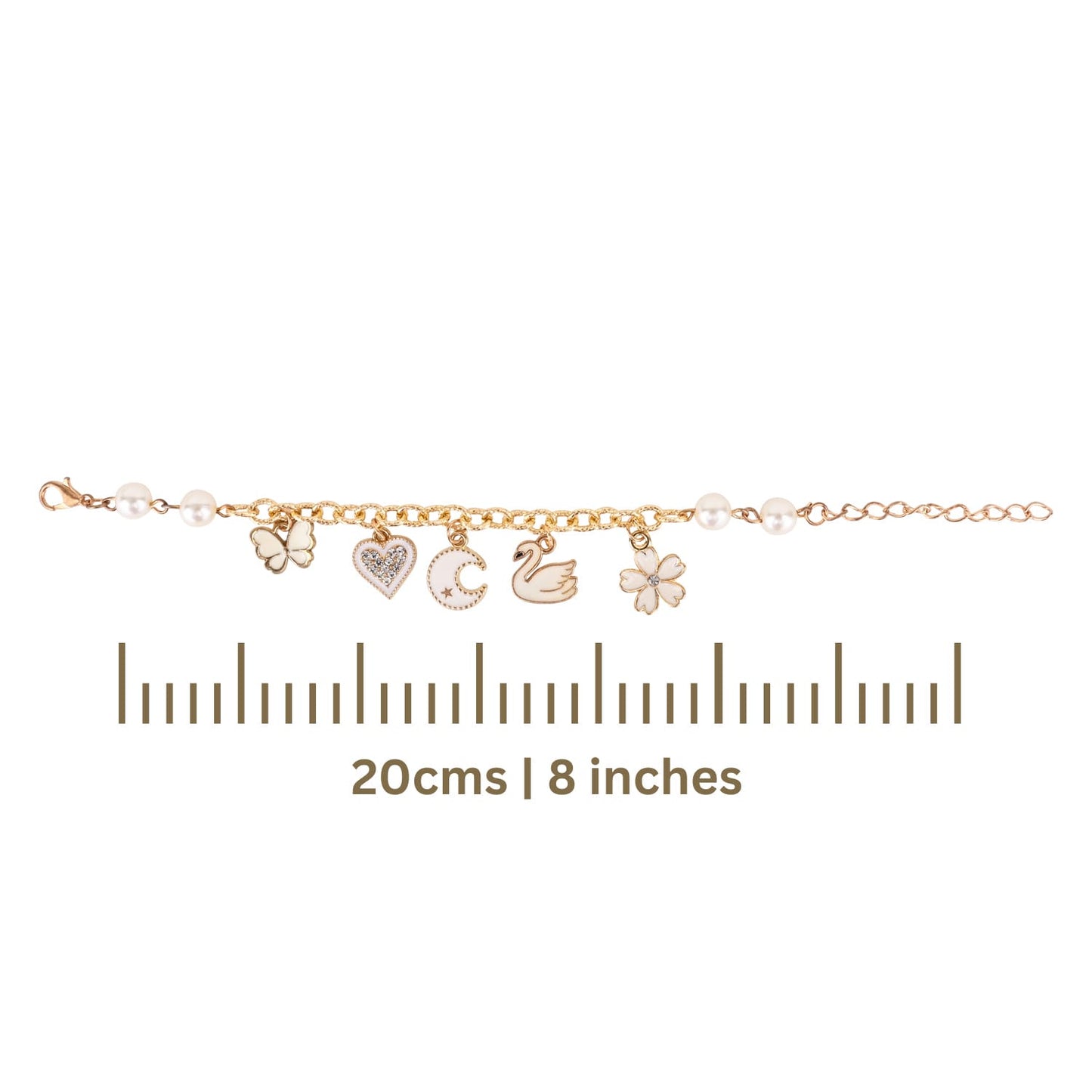 Multi Charm Chain Bracelet