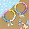 Unicorn Rainbow Charms Set of 2 Beaded Bracelets