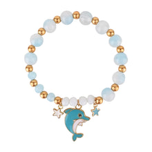 Load image into Gallery viewer, Dolphin Charm Beaded Bracelet
