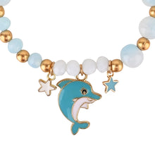 Load image into Gallery viewer, Dolphin Charm Beaded Bracelet
