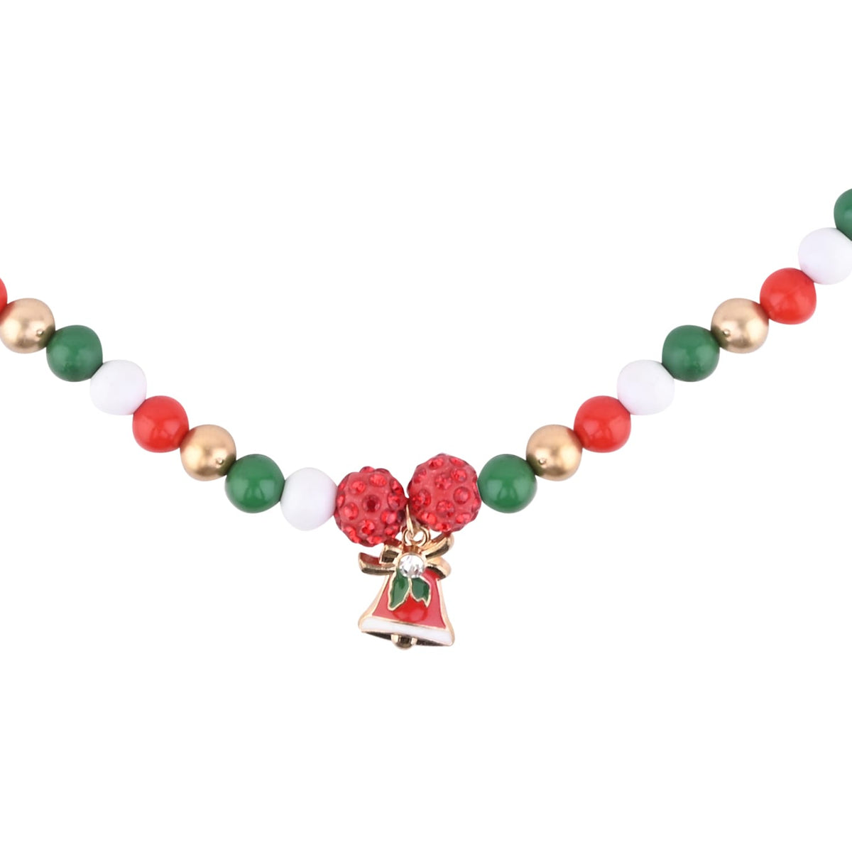 Christmas Bell Necklace Bracelet Jewellery Set