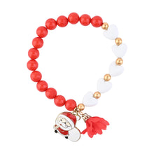 Load image into Gallery viewer, Christmas Charm Santa Claus Beaded Bracelet
