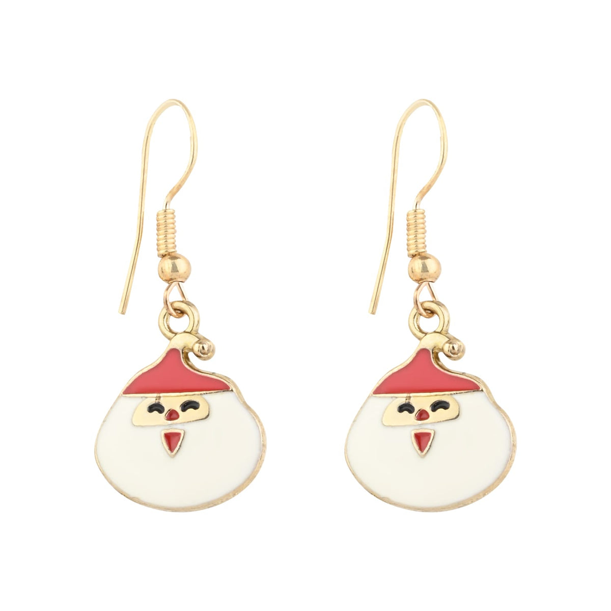 Christmas Charm Santa Claus Earrings
