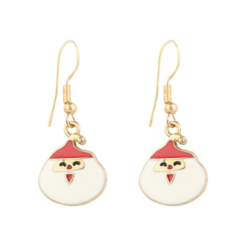 Christmas Charm Santa Claus Earrings
