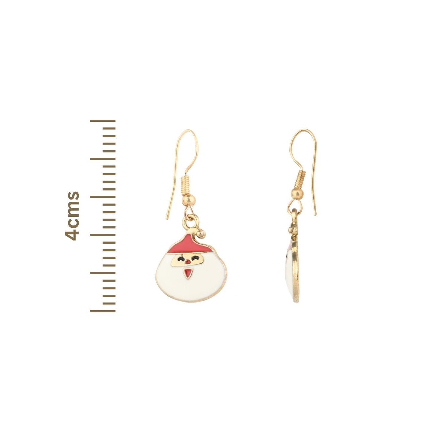 Christmas Charm Santa Claus Earrings