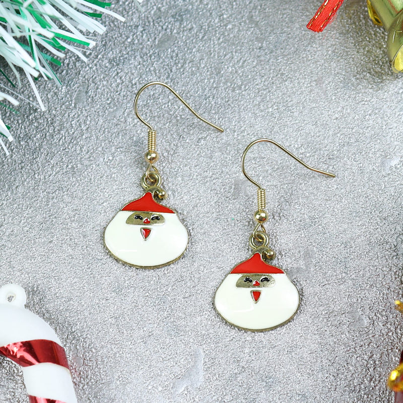 Christmas Charm Santa Claus Earrings