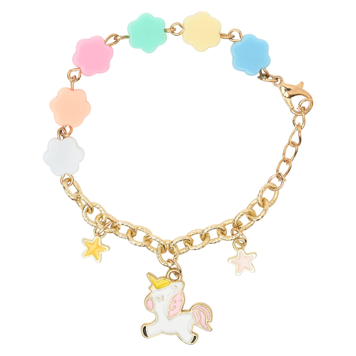 Unicorn Galaxy Charm Necklace & Bracelet Jewellery Set