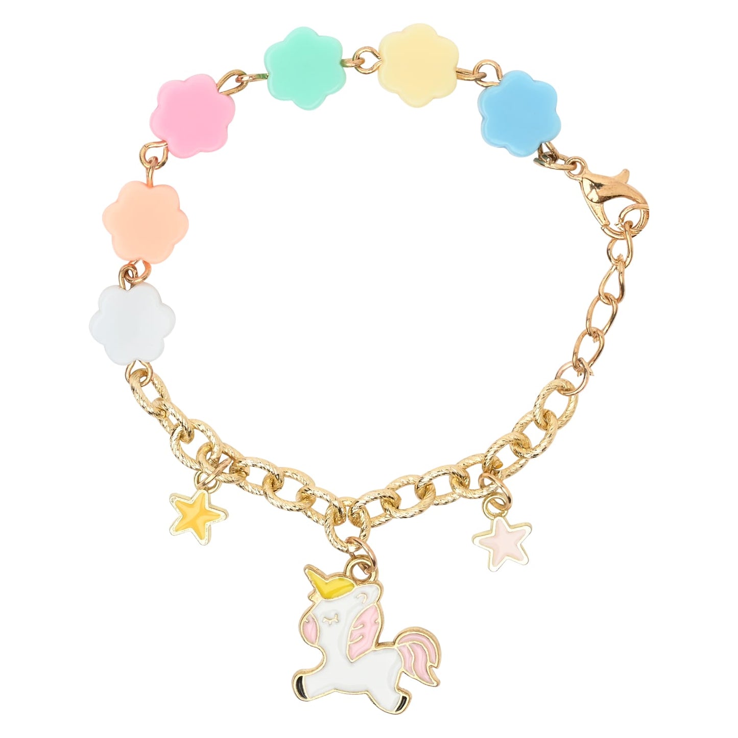 Unicorn Galaxy Charm Necklace & Bracelet Jewellery Set