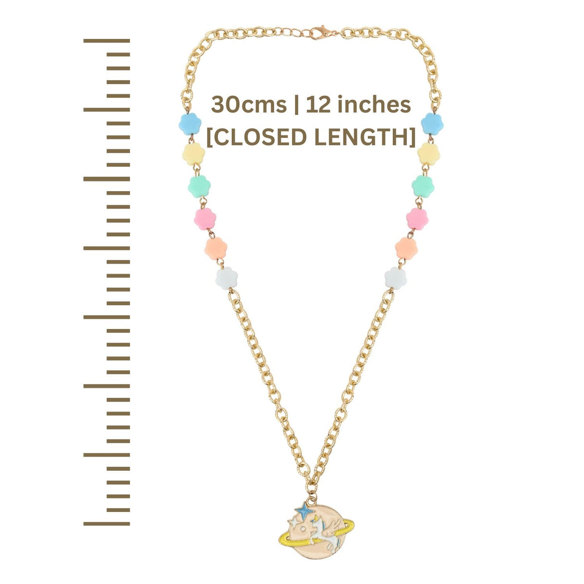 Unicorn Galaxy Charm Necklace & Bracelet Jewellery Set