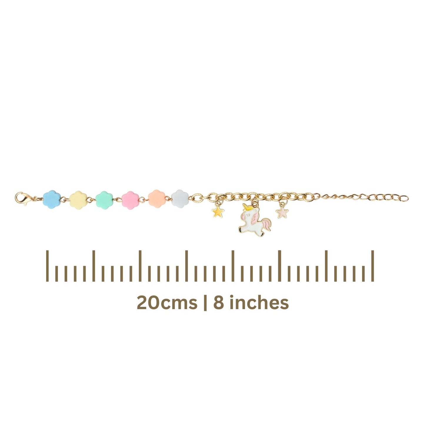 Unicorn Galaxy Charm Necklace & Bracelet Jewellery Set